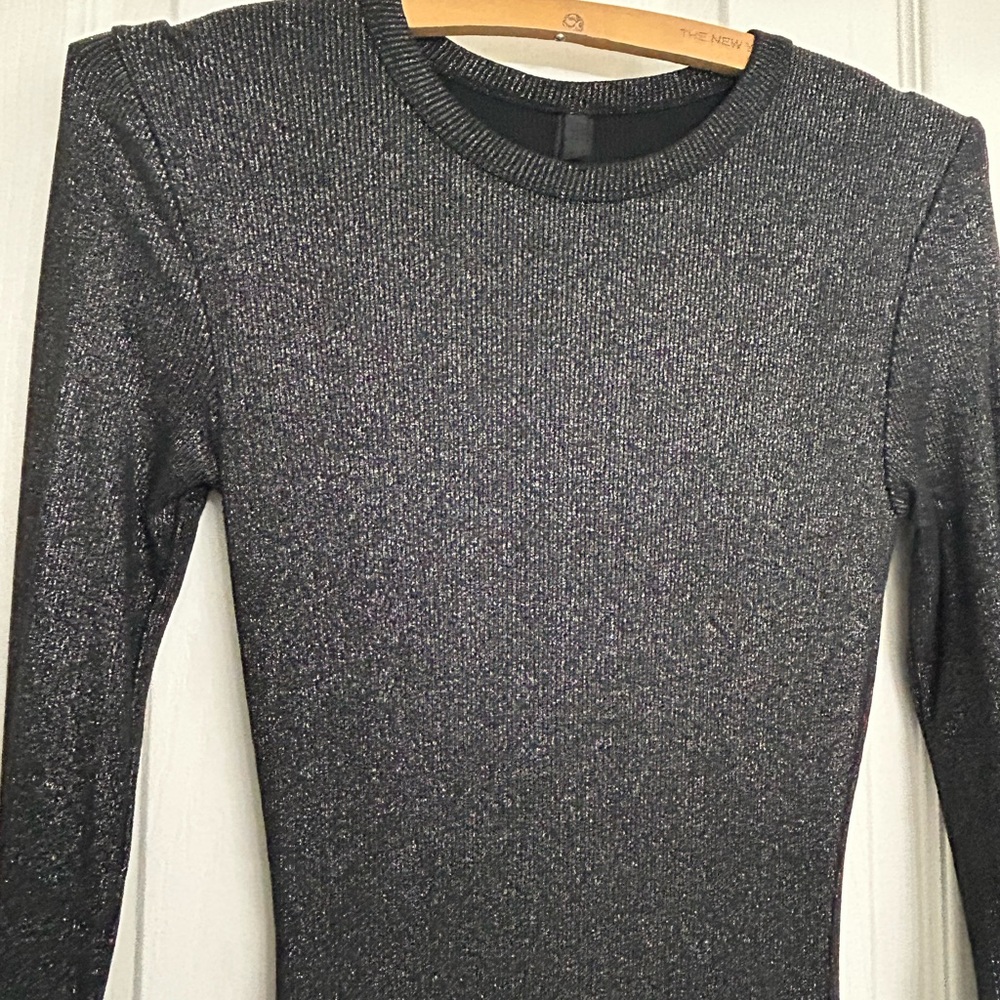 SKIMS Shimmering Long Sleeve Maxi Dress